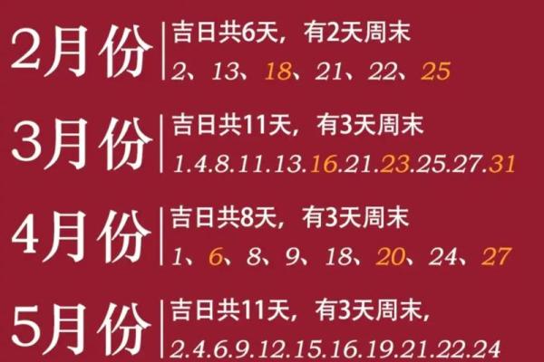 万年历2025年结婚吉日 结婚择日注意事项 万年历2025年结婚吉日 结婚择日注意事项